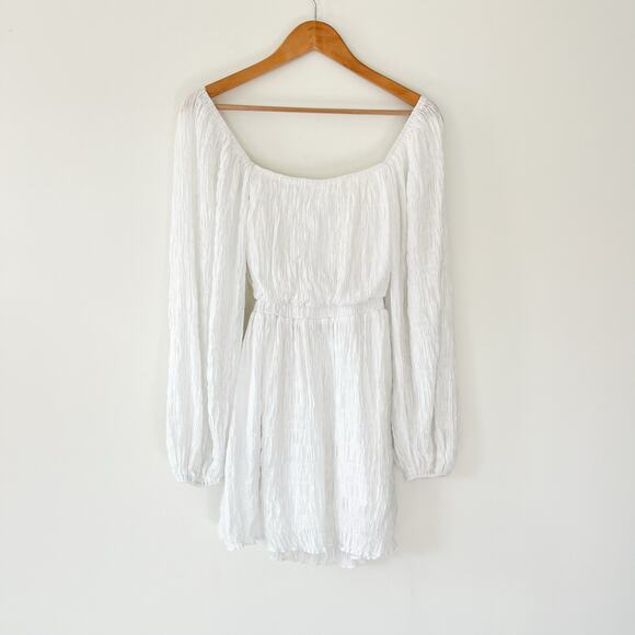 Sabo Skirt White Cut Out Mini Long Sleeve Seven Dress, Size XS - Picture 6 of 13